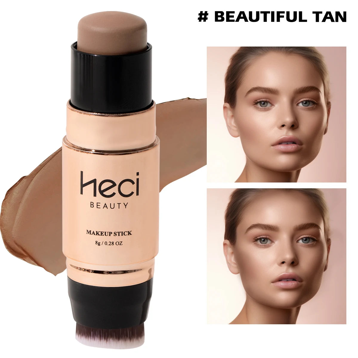 Bronceador e iluminador en stick Heci Beauty