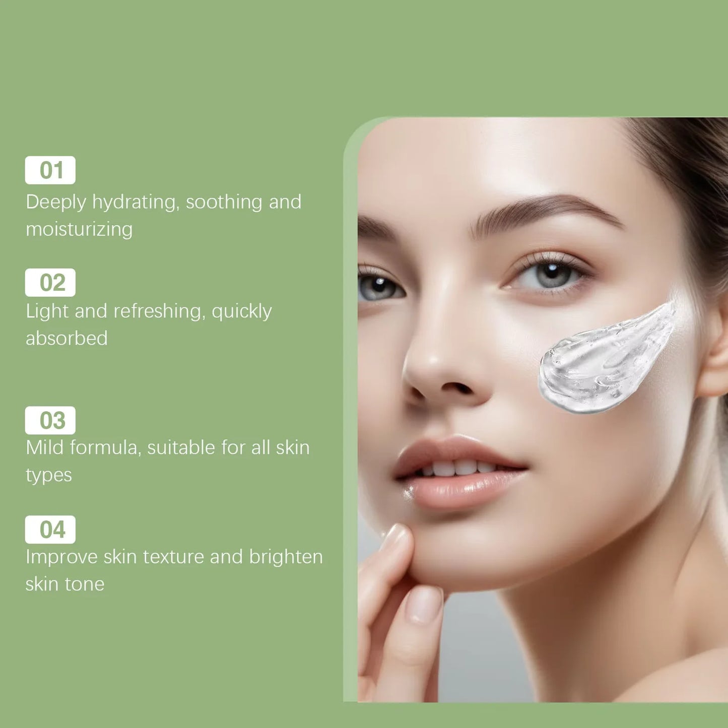 HOYGI Soothing and relaxing gel for the face.