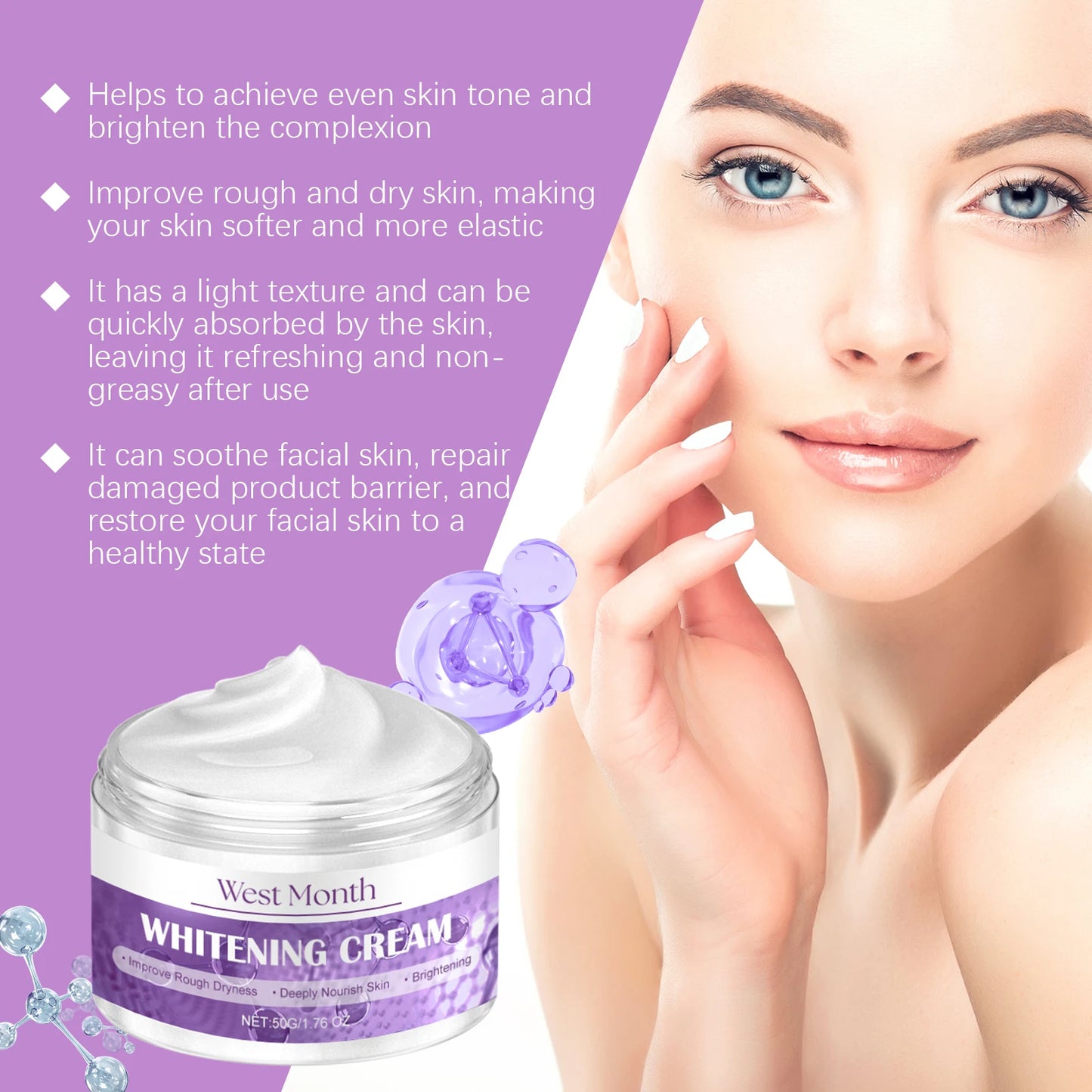 Crema blanqueadora e iluminadora West and Month