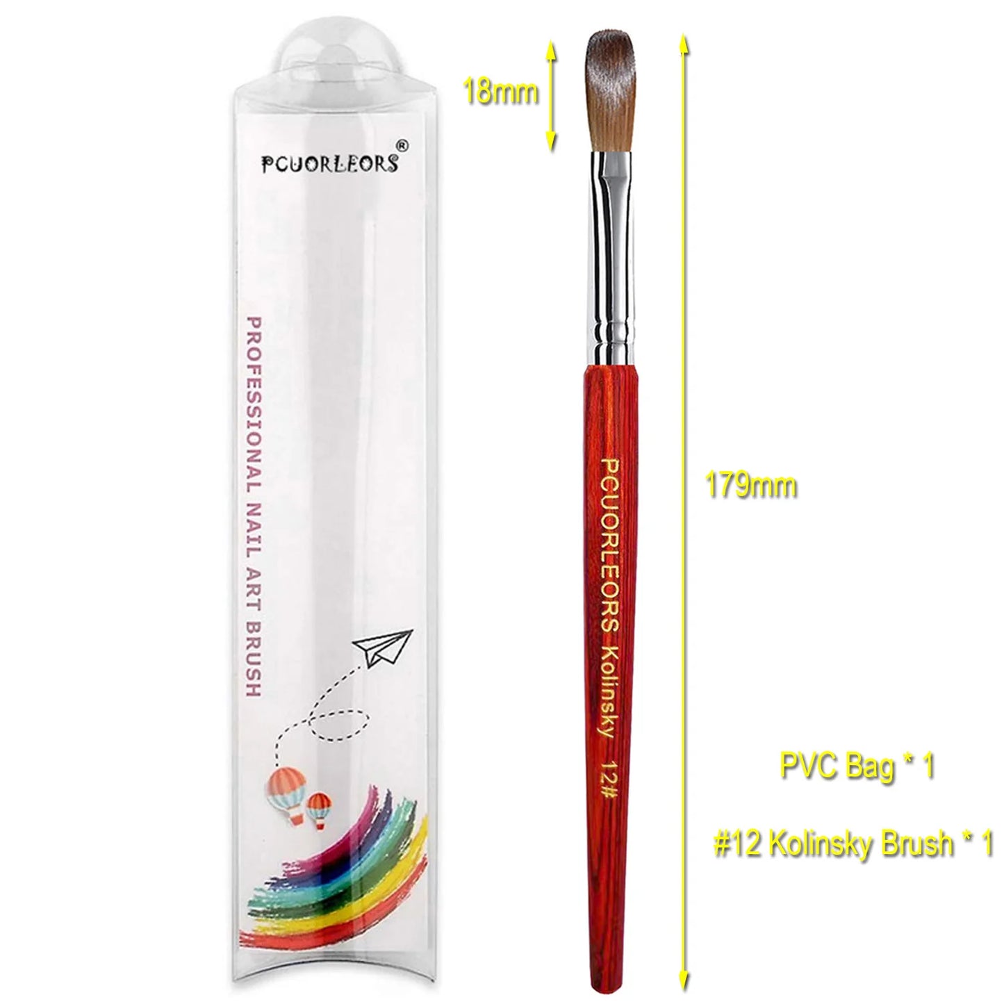 Pinceles para manicura y pedicura.