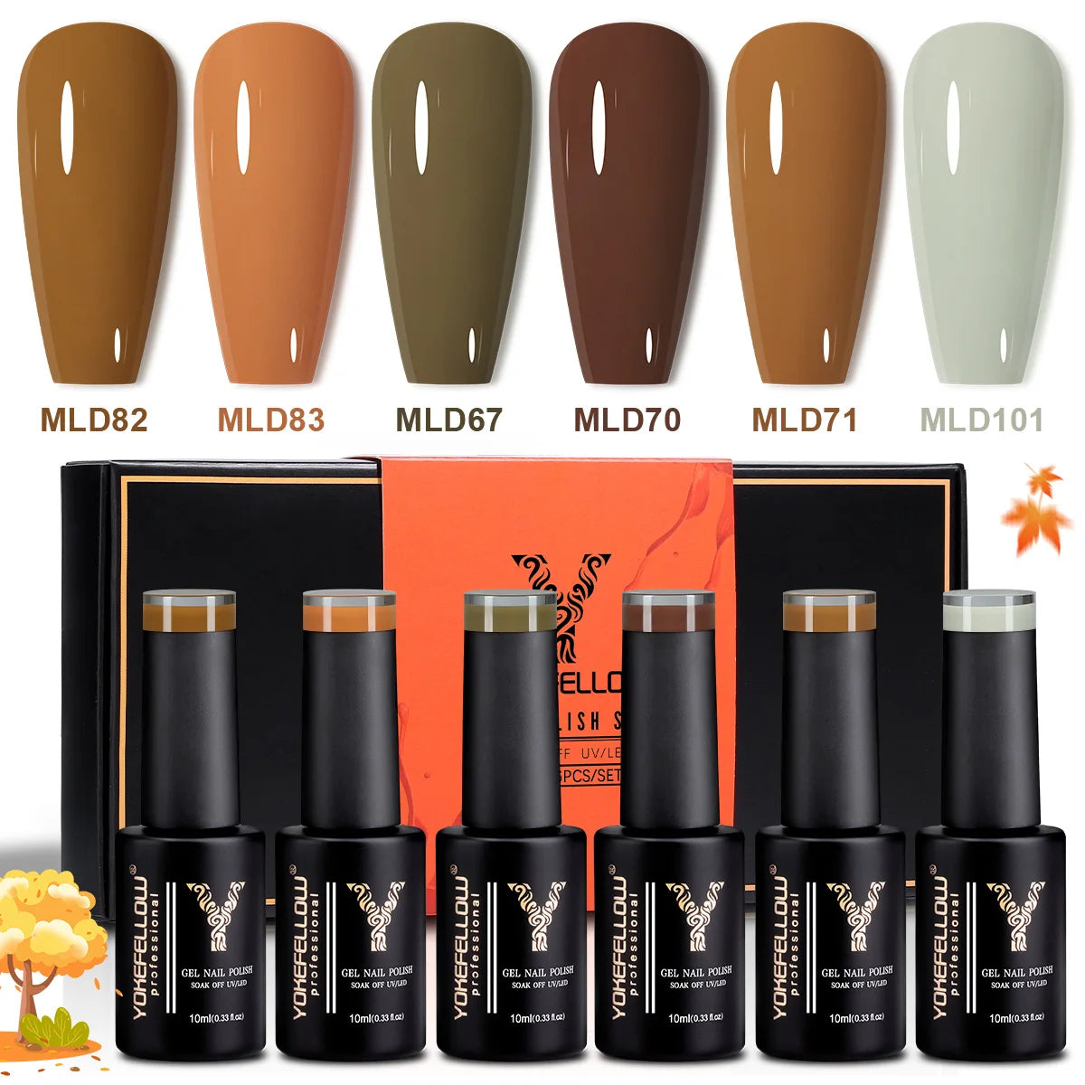 33 Sets de esmaltes en gel Yokefellow