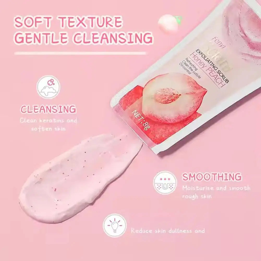 Exfoliante facial de melocotón Fenyi