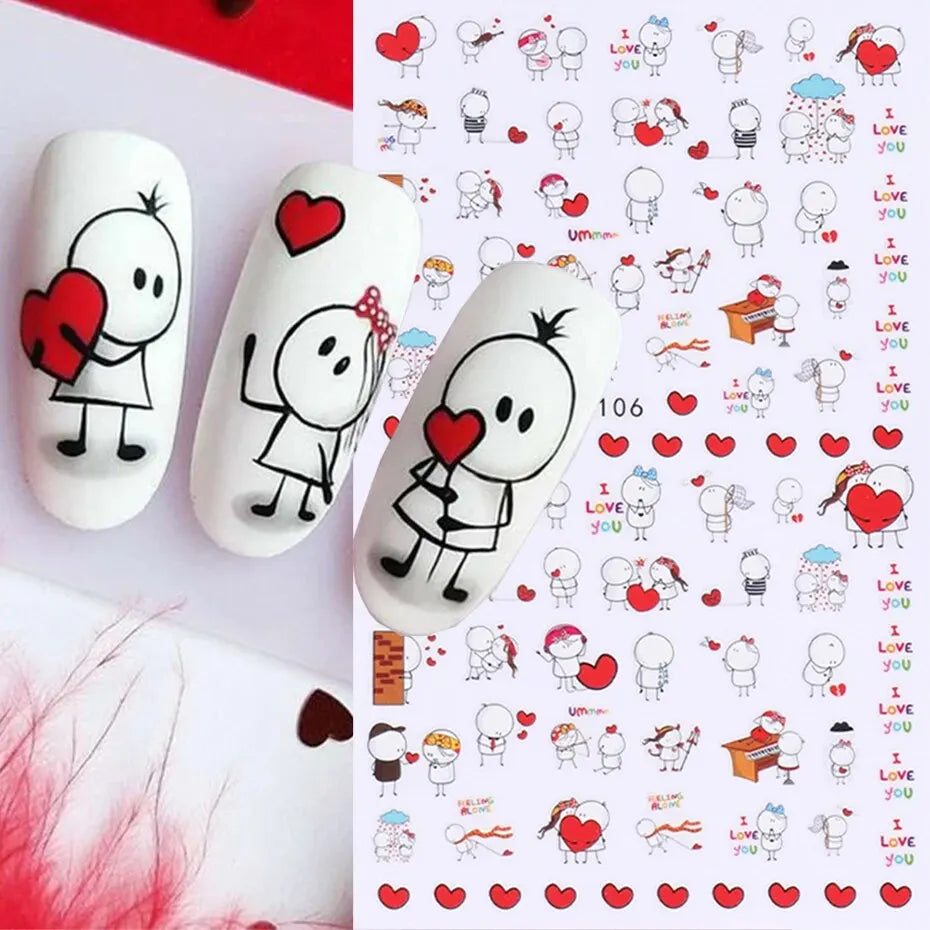 Set de 6 Piezas – Stickers 3D