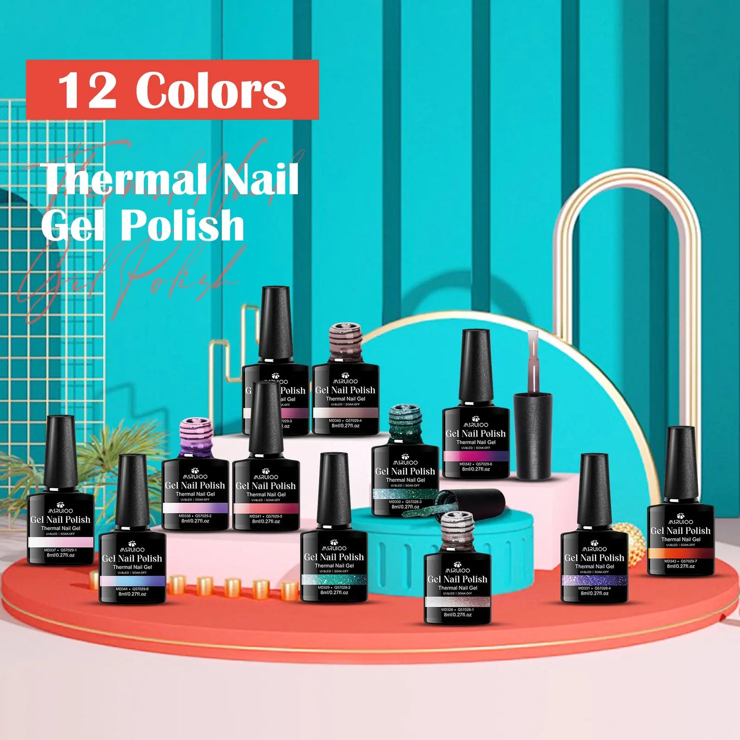 Set de esmaltes en gel MSRUIOO.