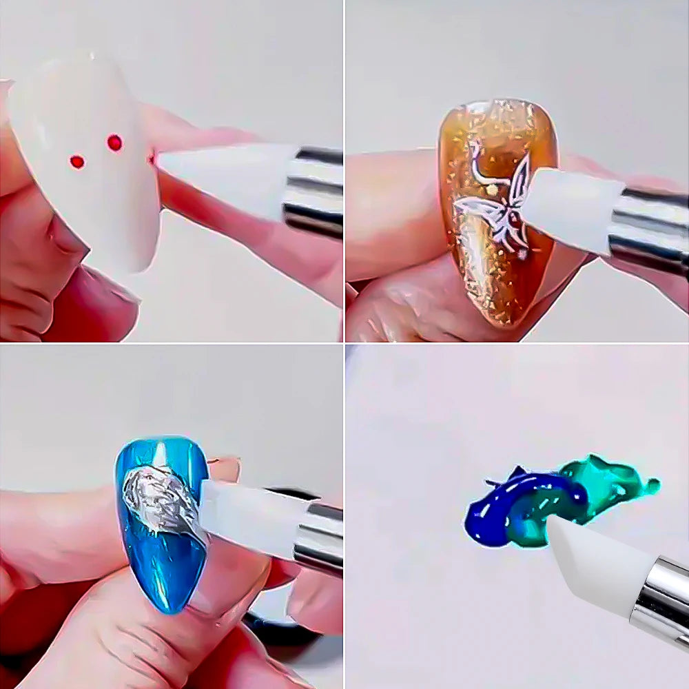Silicone Nail Brush Set.