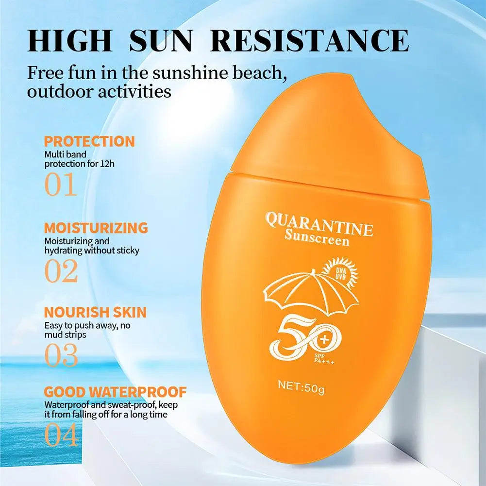 Crema solar 50 SPF protección solar ligera y eficaz.