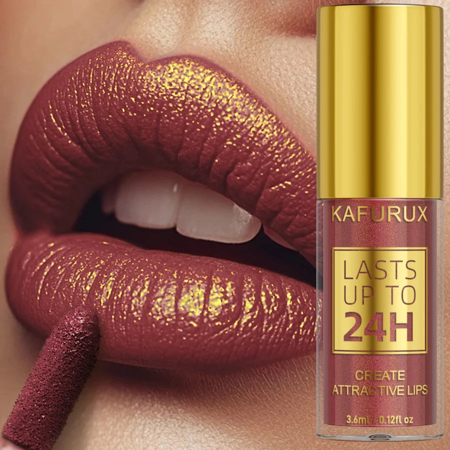 Gloss labial con glitter