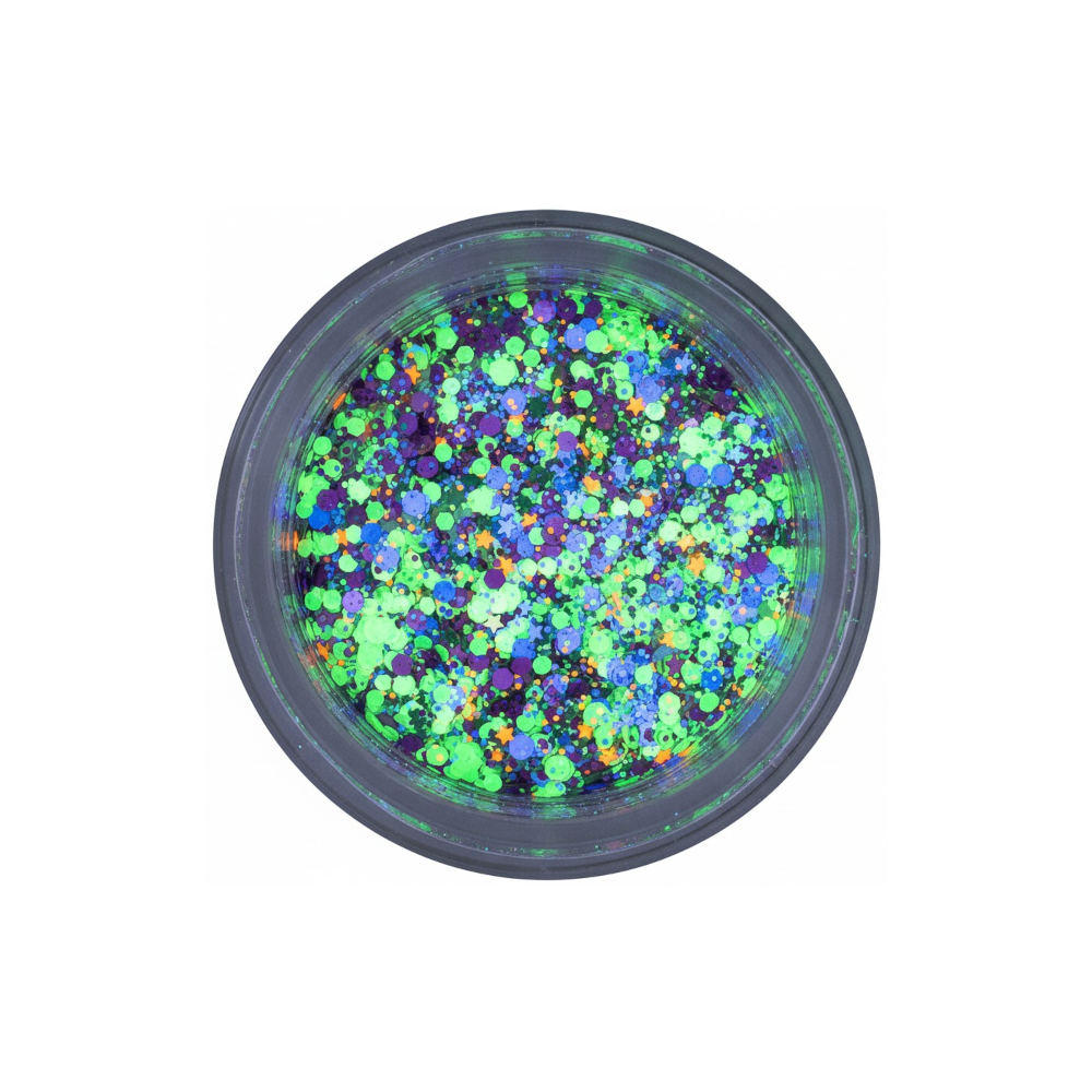 Set de gel de purpurina luminosa de 24 colores