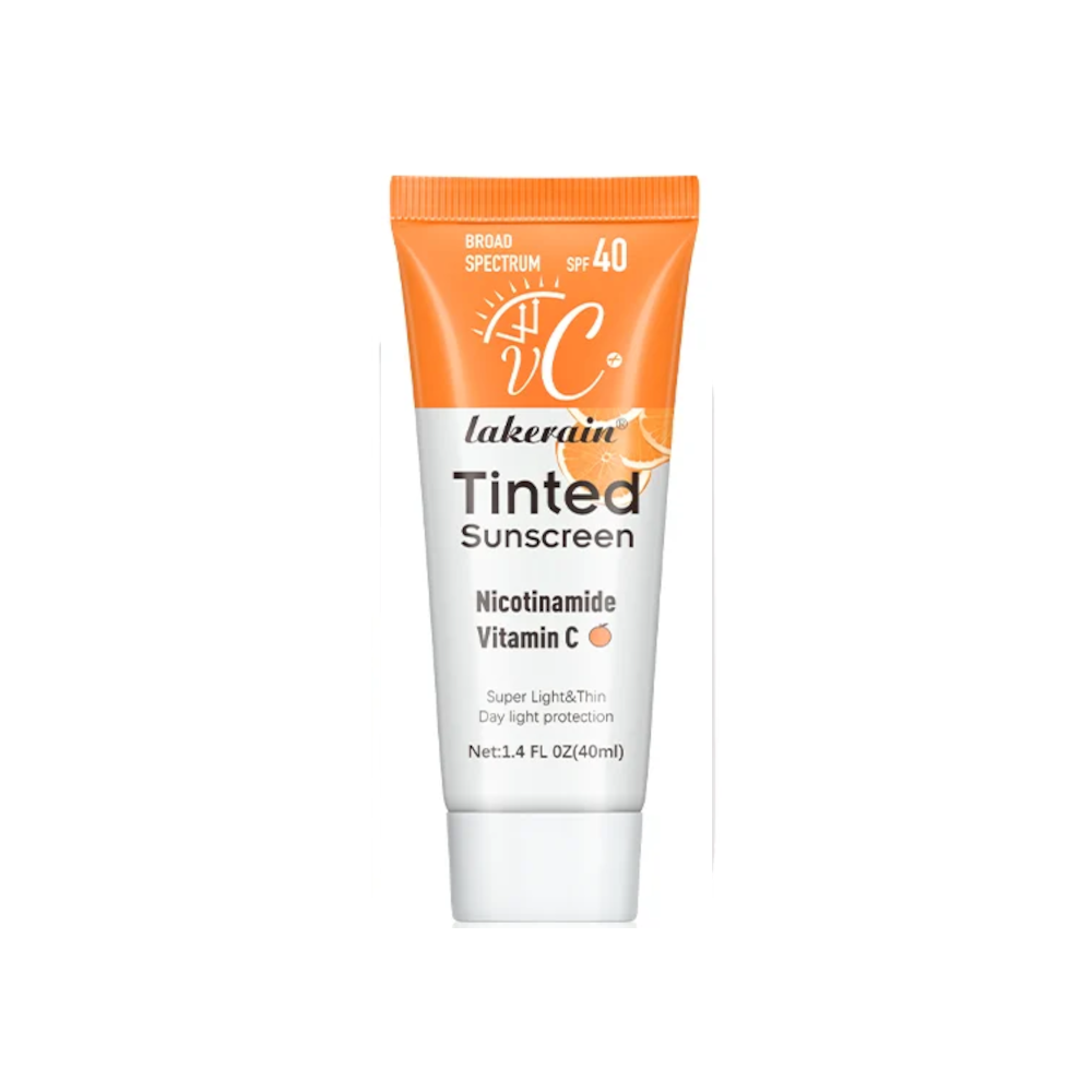 Protector solar con color para el rostro con nicotinamida y vitamina C SPF40+