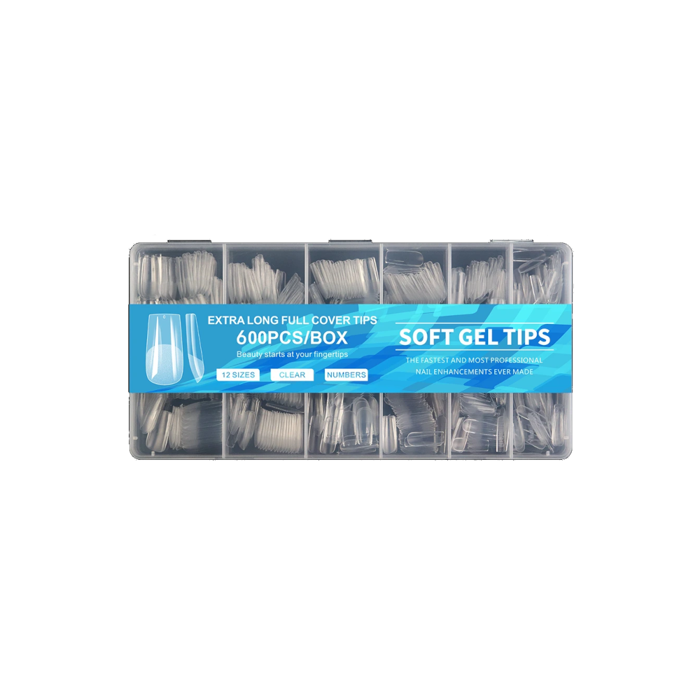 6 Sets de 600 Uñas Postizas Soft Gel