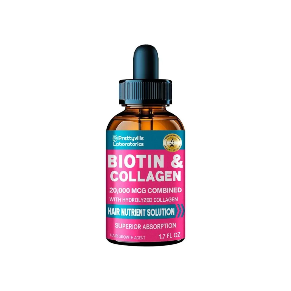 Biotina y colágeno en gotas para el cabello Prettyville