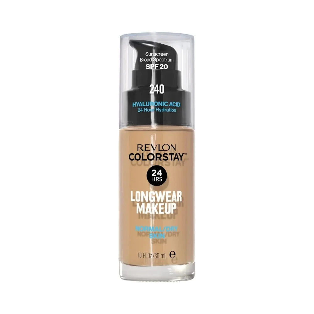 Revlon Colorstay - SPF 20 Foundation with Hyaluronic Acid, Natural Finish, 24H