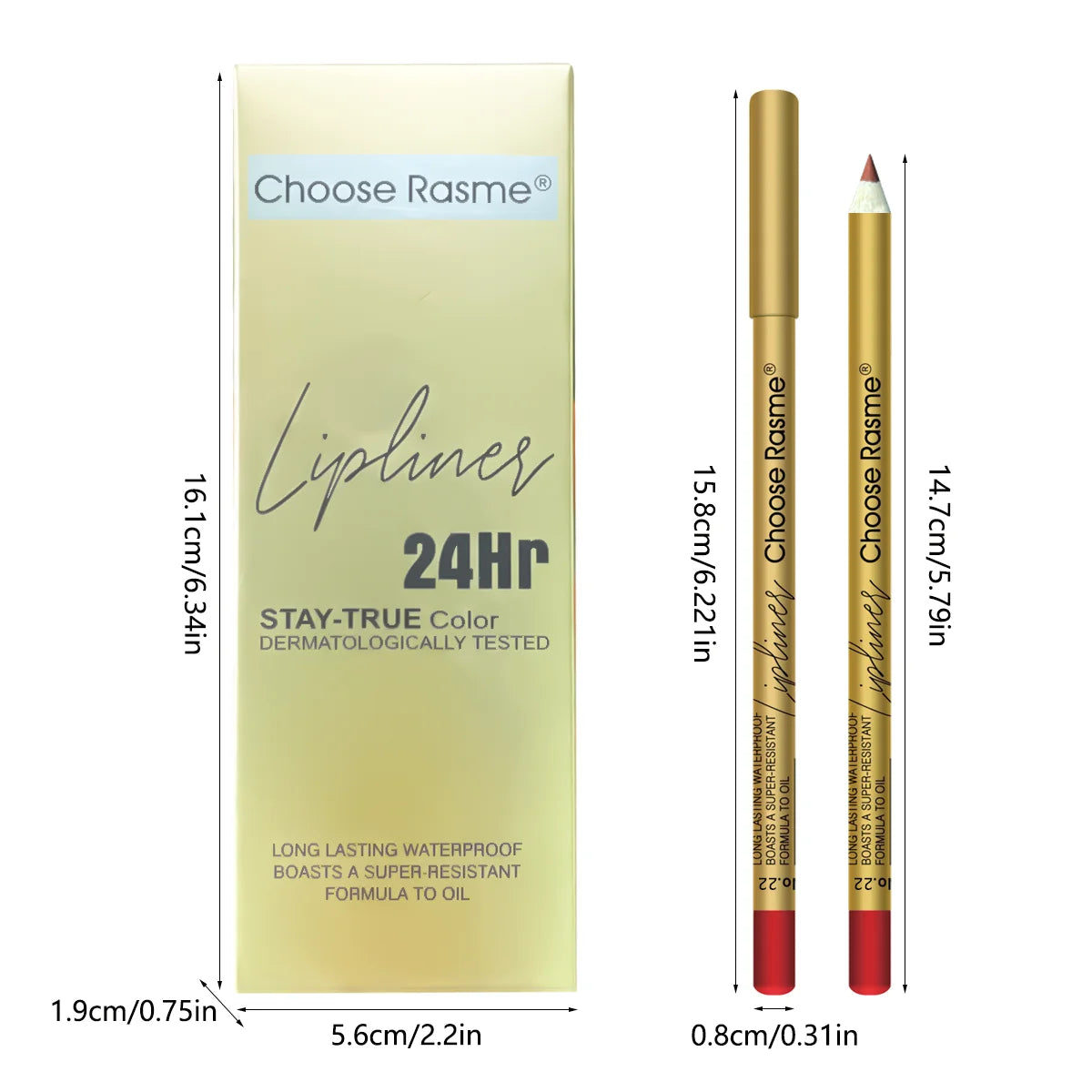 Set of 12 CHOOSE RASME Lip Liners