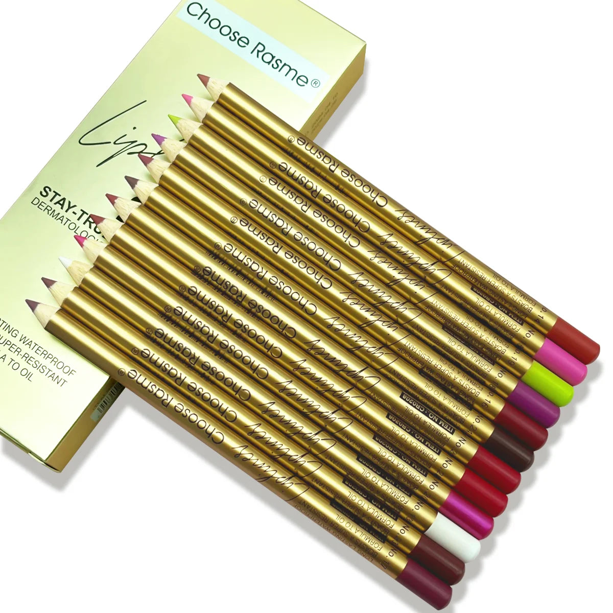 Set of 12 CHOOSE RASME Lip Liners