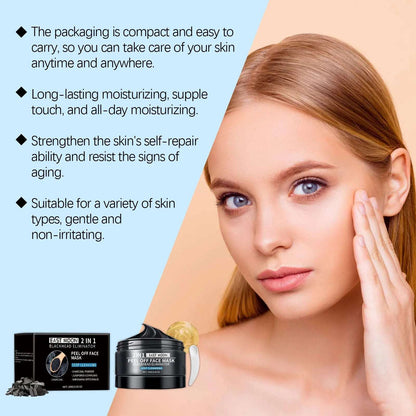 Mascarilla de carbon, exfoliante y elimina puntos negros.