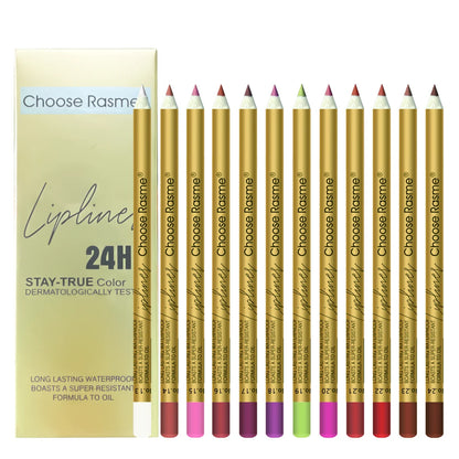 Set of 12 CHOOSE RASME Lip Liners