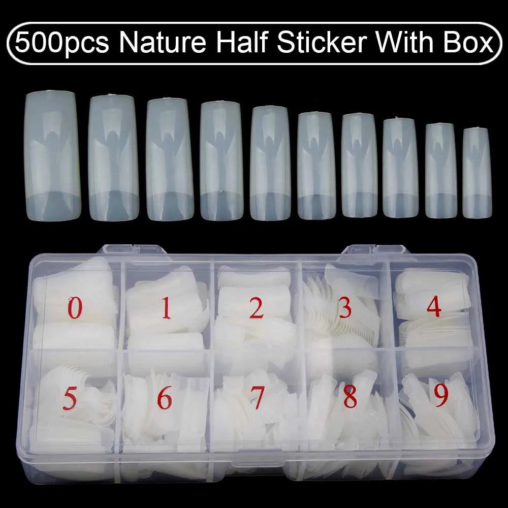 Set of 500 Nail Capsules.