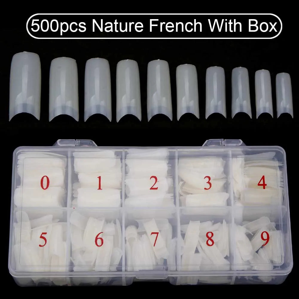 Set of 500 Nail Capsules.