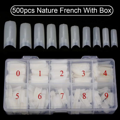 Set of 500 Nail Capsules.