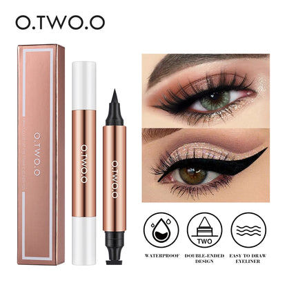 O.TWO.O Stamp Ink Eyeliner - Double Tip, Waterproof and Quick Drying