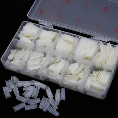 Set of 500 Nail Capsules.