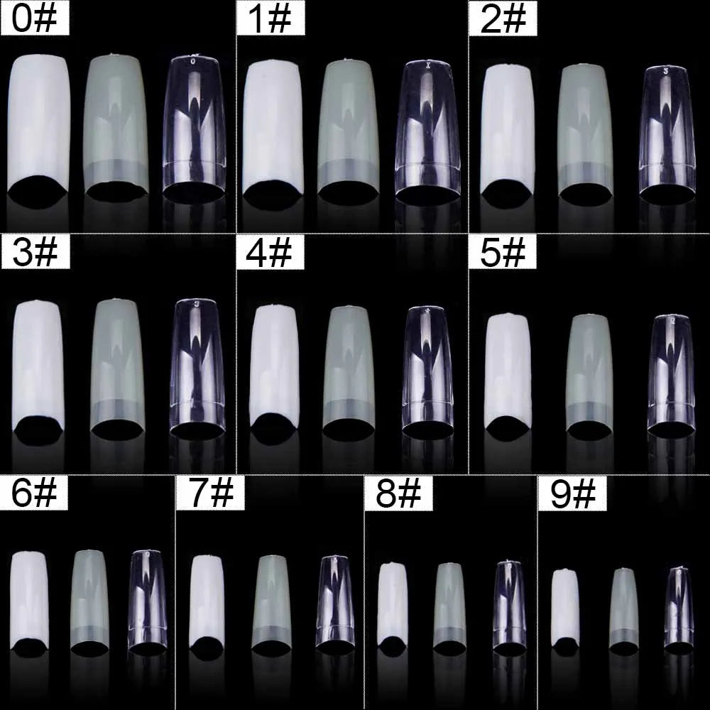 Set of 500 Nail Capsules.