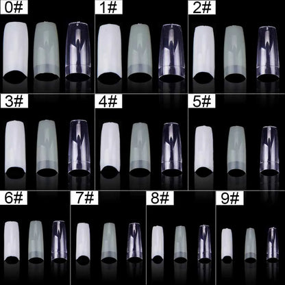 Set of 500 Nail Capsules.