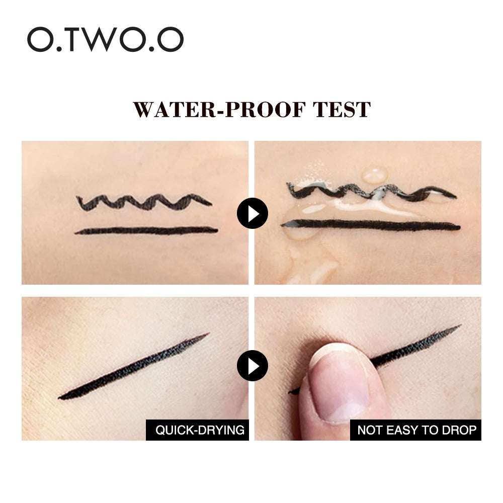 O.TWO.O Stamp Ink Eyeliner - Double Tip, Waterproof and Quick Drying