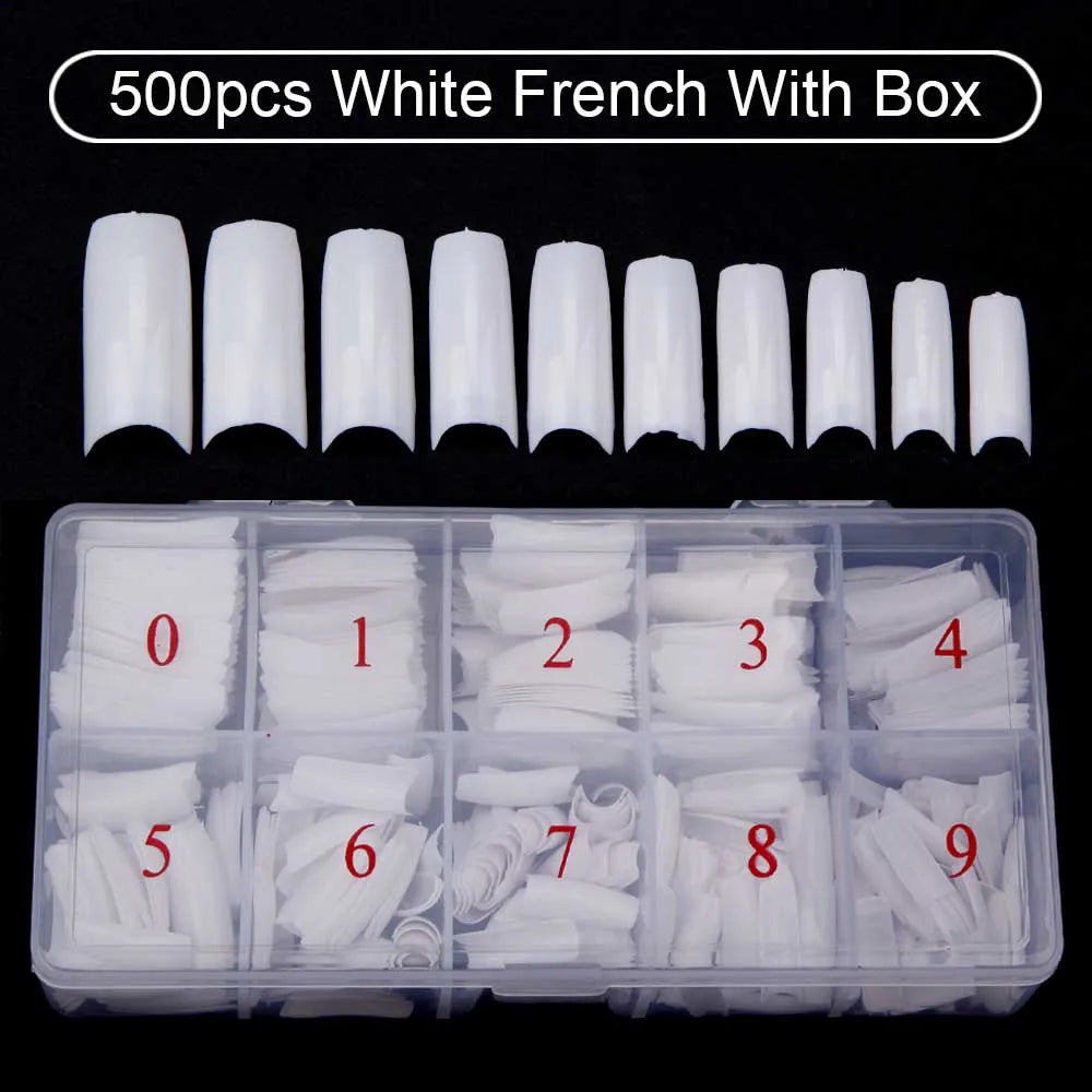 Set of 500 Nail Capsules.