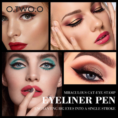 O.TWO.O Stamp Ink Eyeliner - Double Tip, Waterproof and Quick Drying