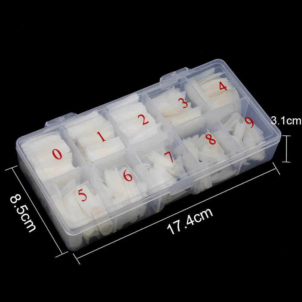 Set of 500 Nail Capsules.