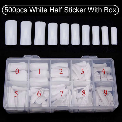 Set of 500 Nail Capsules.