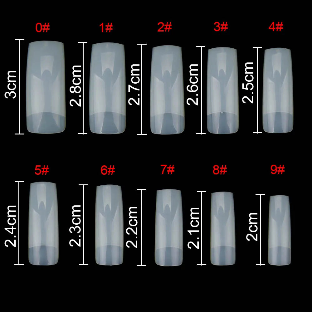 Set of 500 Nail Capsules.