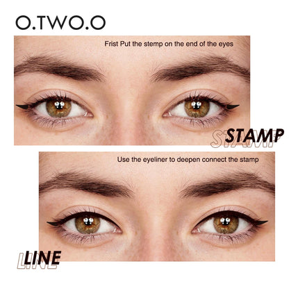 O.TWO.O Stamp Ink Eyeliner - Double Tip, Waterproof and Quick Drying