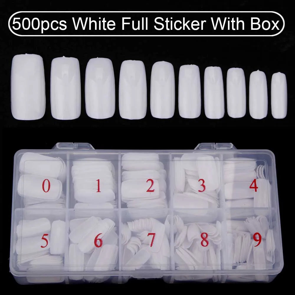 Set of 500 Nail Capsules.