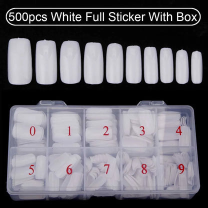 Set of 500 Nail Capsules.