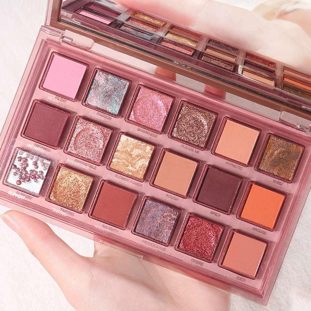 Paleta de sombras de ojos de 18 colores de ZYXUAQIR.