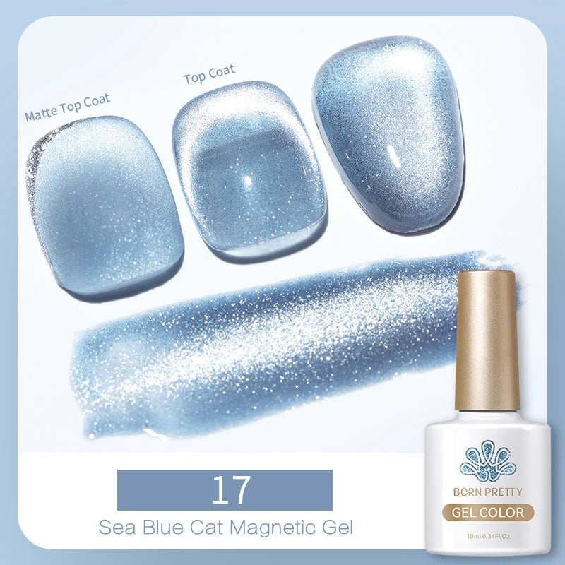 BORN PRETTY 6 Colors UV Magnetic Nail Polish