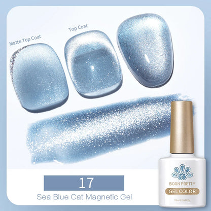 BORN PRETTY 6 Colors UV Magnetic Nail Polish