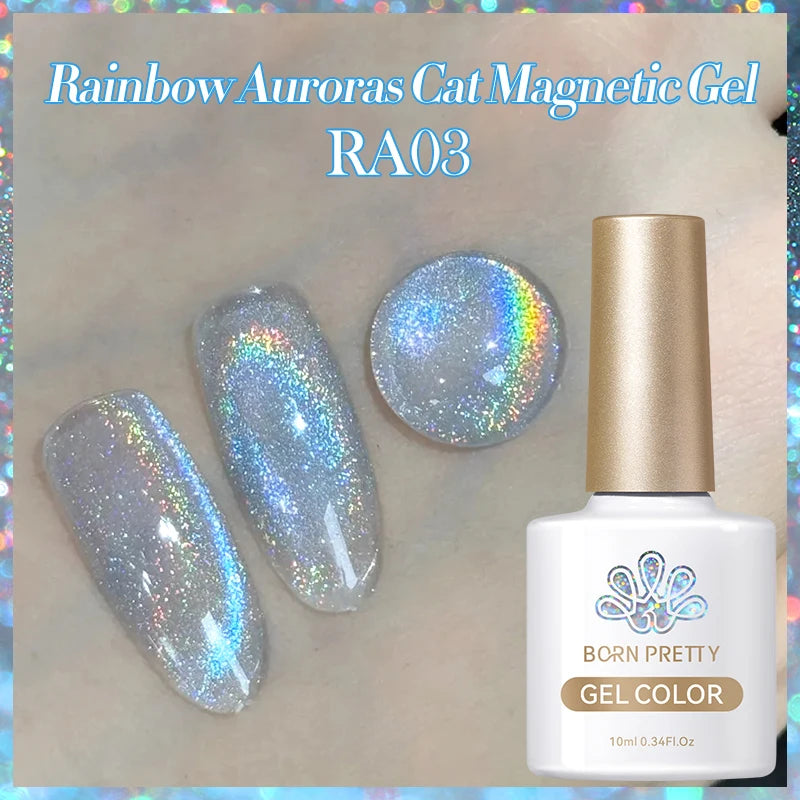 BORN PRETTY 6 Colors UV Magnetic Nail Polish