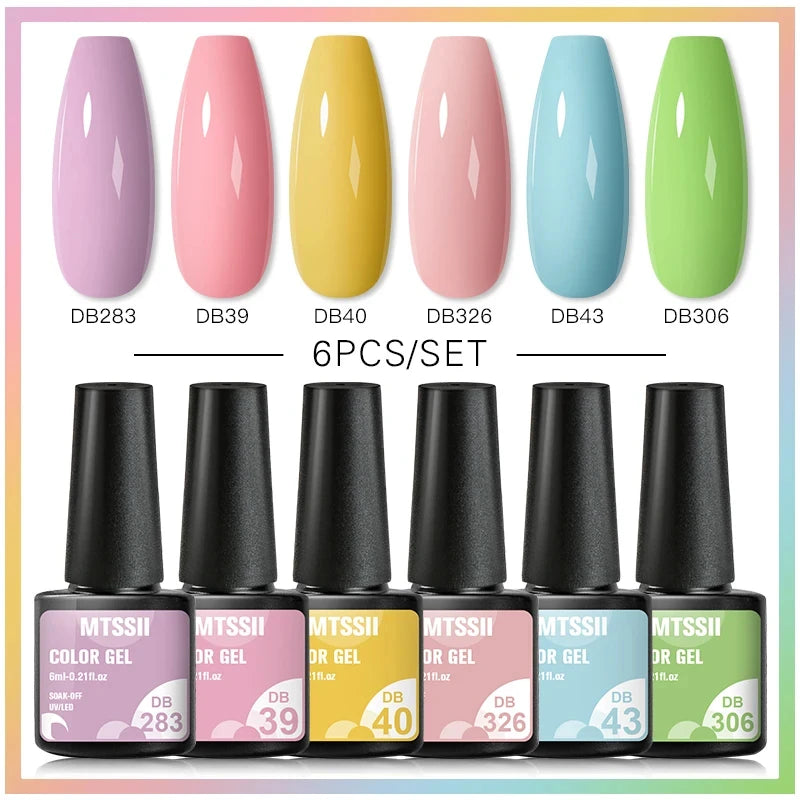 +50 Colecciones de 6 Esmaltes Semipermanentes MTSSII