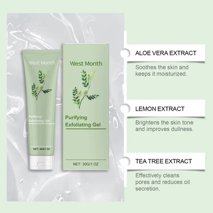 Exfoliante en gel purificante para el rostro West Month