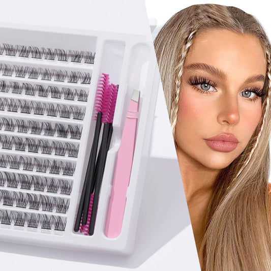 False Eyelashes in Clusters