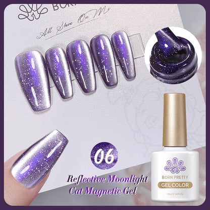 BORN PRETTY 6 Colors UV Magnetic Nail Polish