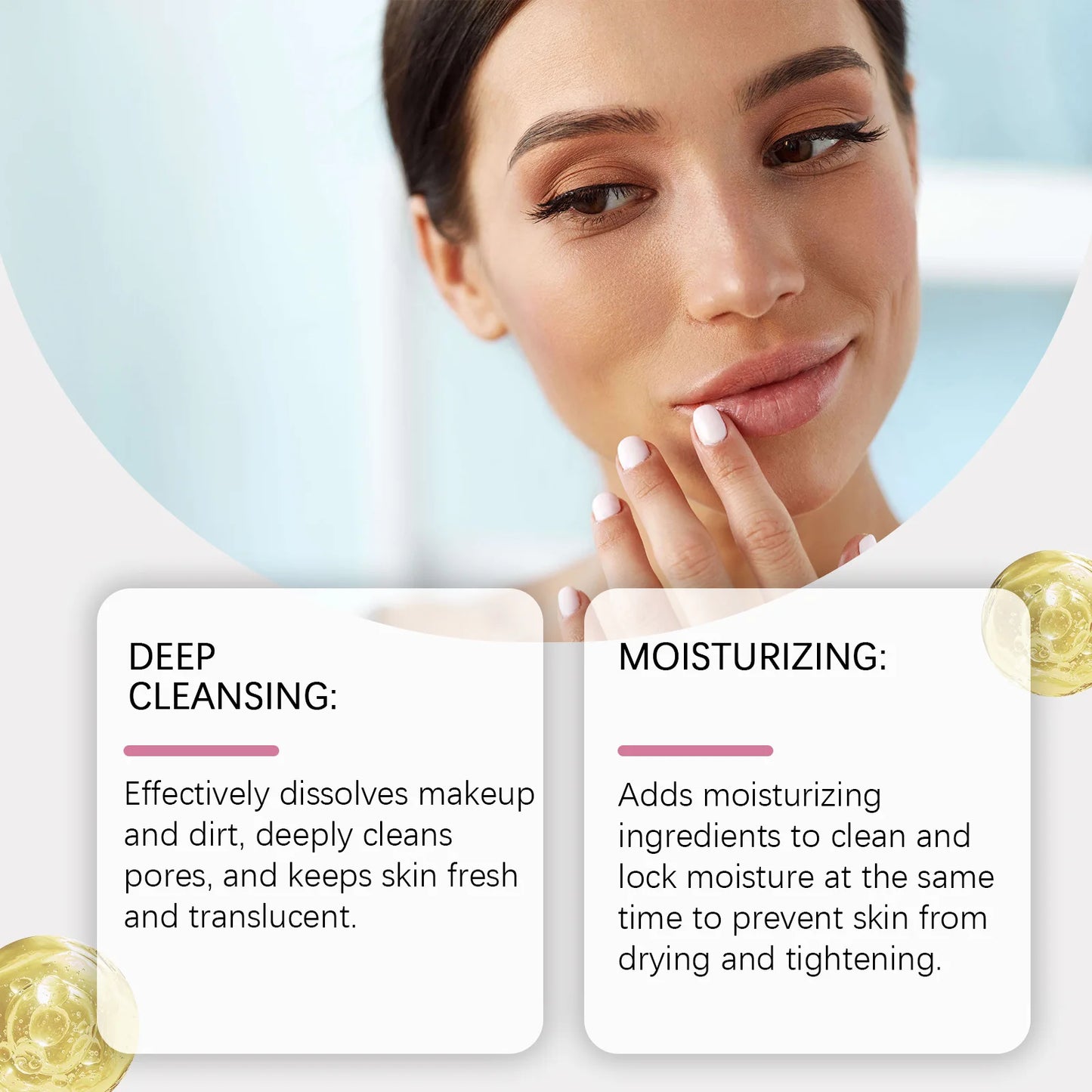 HANCHOBIT Aceite de limpieza facial profunda.