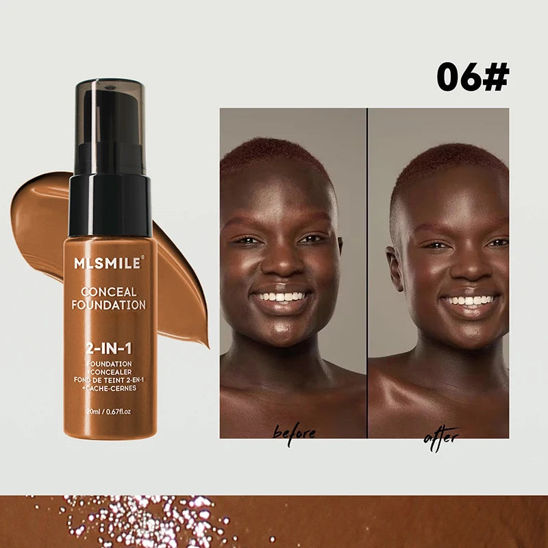 Matte Facial Foundation - BB Cream Waterproof Full Coverage