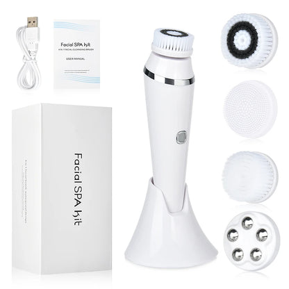 Dispositivo eléctrico multifunción para limpieza facial
