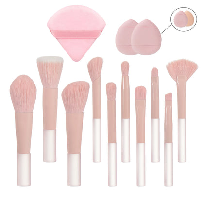 Set de 10 Mini Brochas de Maquillaje.