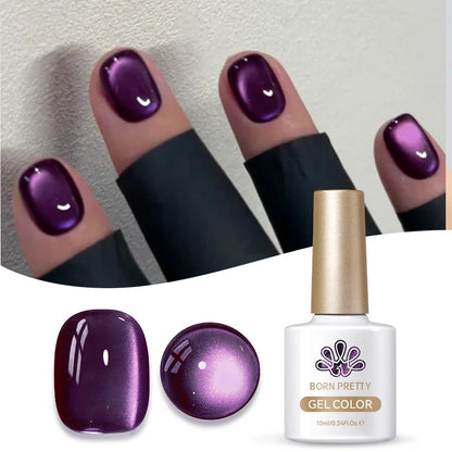 BORN PRETTY 6 Colors UV Magnetic Nail Polish