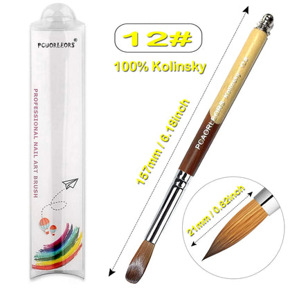 Pinceles para manicura y pedicura.